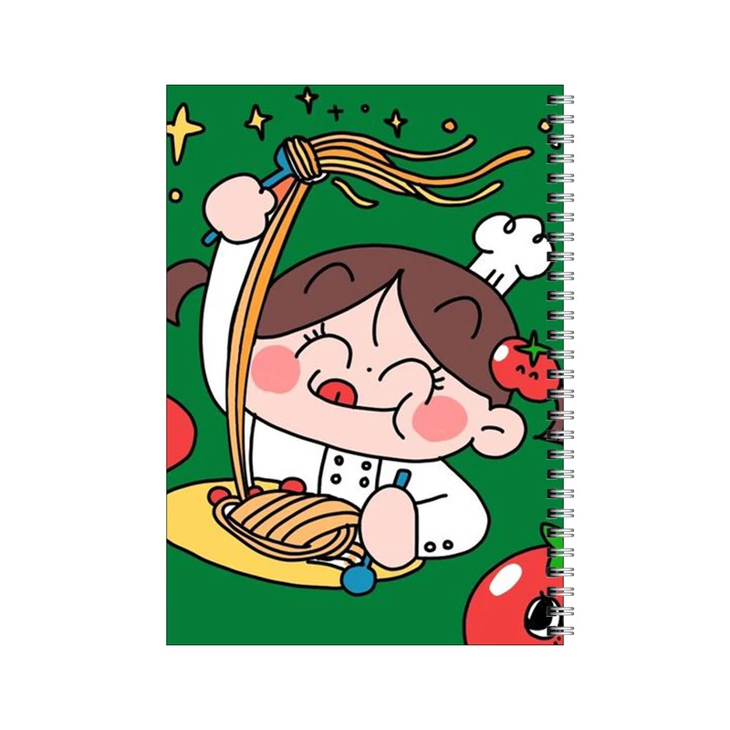 دفتر مشق 100 برگ بامبیلیپ طرح دختر نودل دوست کد 2966873