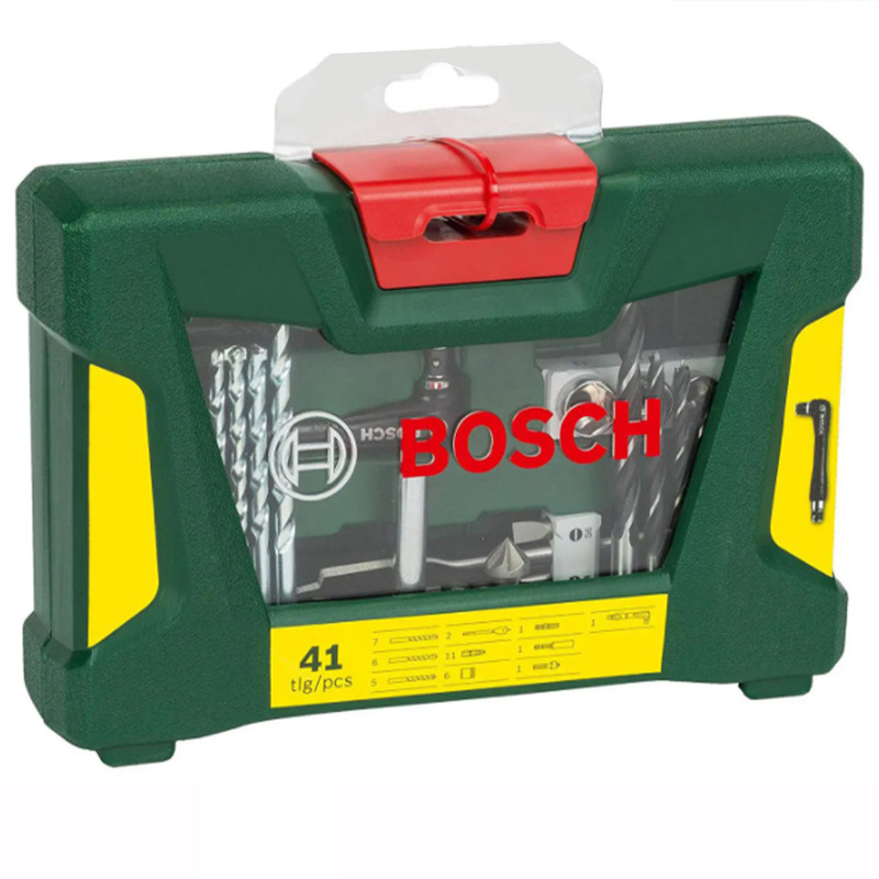 مته و سرپیچ گوشتی بوش مدل 41 TiN مجموعه 41 عددی