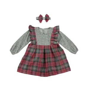  ست پیراهن و هدبند دخترانه مدل یلدا کد 001 