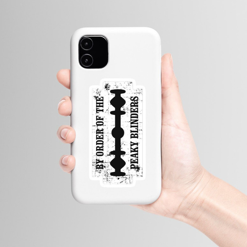 استیکر لپ تاپ و موبایل بووم طرح تیغ پیکی بلایندرز کد M31