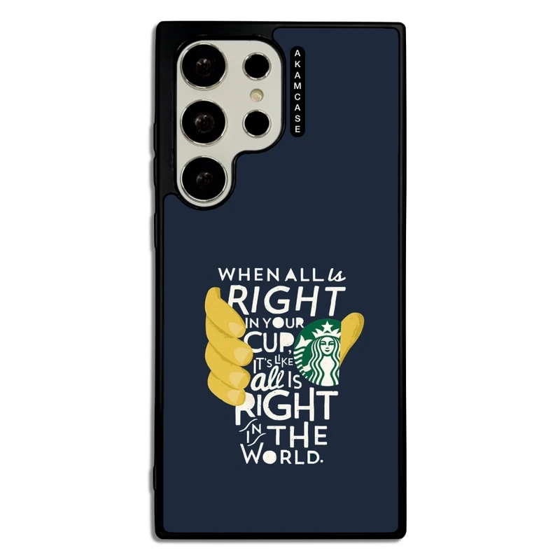 کاور آکام مدل AMC-WSGS23U-STARBUCKS-31 مناسب برای گوشی موبایل سامسونگ Galaxy S23 Ultra