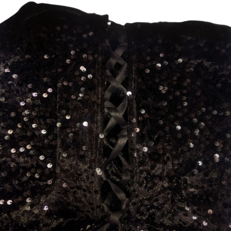 پیراهن یقه دکلته زنانه مدل a10a به همراه دستکش