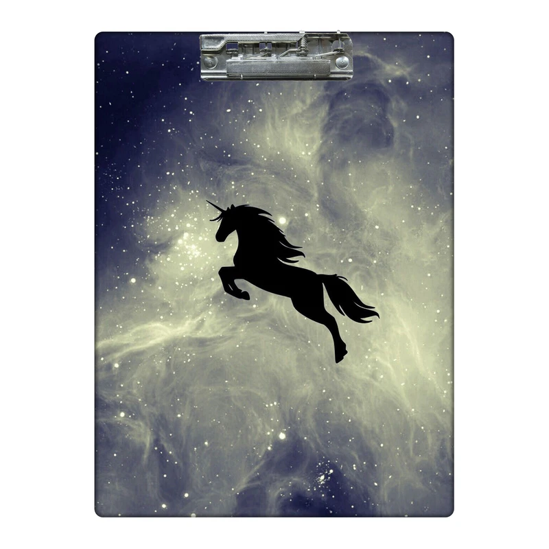 تخته شاسی طرح کهکشانی و اسب تک شاخ کد 2398304  سایز A4