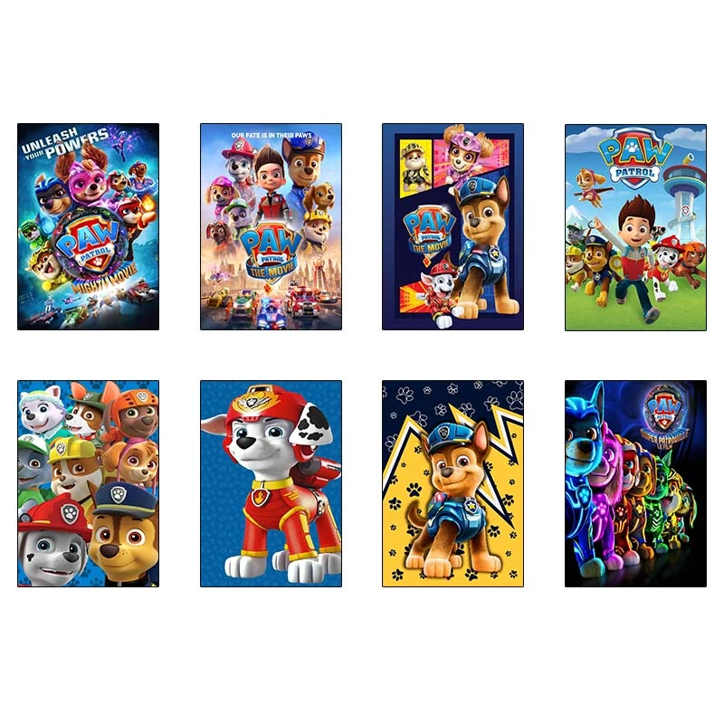 پوستر کارنيکا طرح سگ های نگهبان paw patrol کد 70237 مجموعه 8 عددی