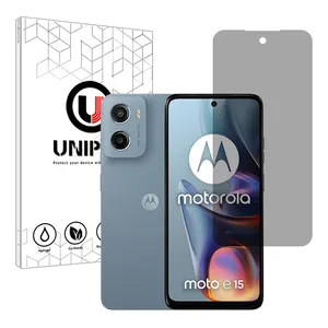 Unipro Explosion Proof model privacy screen protector suitable for Motorola Moto E15 Mobile phone
