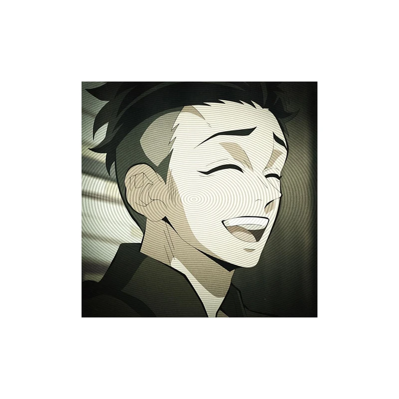 استیکر لپ تاپ و موبایل مدل انیمه طرح شیطان کش گیومی هیمجیما demon slayer Gyomei Himejima کد 824