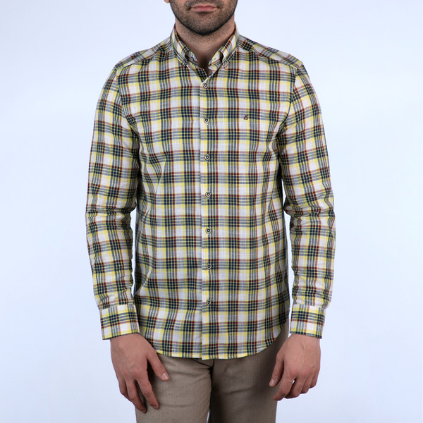 پیراهن آستین بلند مردانه ال سی من مدل 100489-195