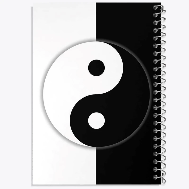 دفتر نقاشی 50 برگ خندالو مدل یین و یانگ کد 27688