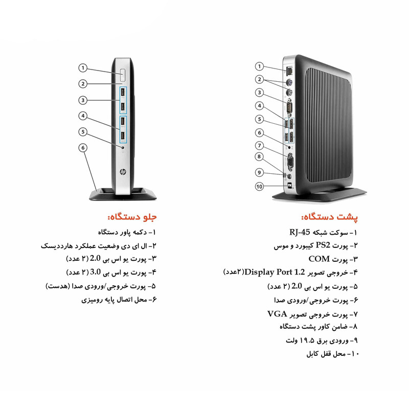 کامپیوتر کوچک اچ پی مدل T630