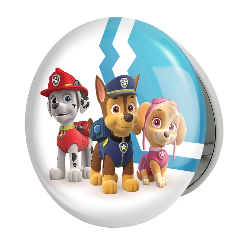 آینه جیبی خندالو طرح چیس و مارشال و اسکای سگ های نگهبان Paw Patrol مدل تاشو کد 12583 