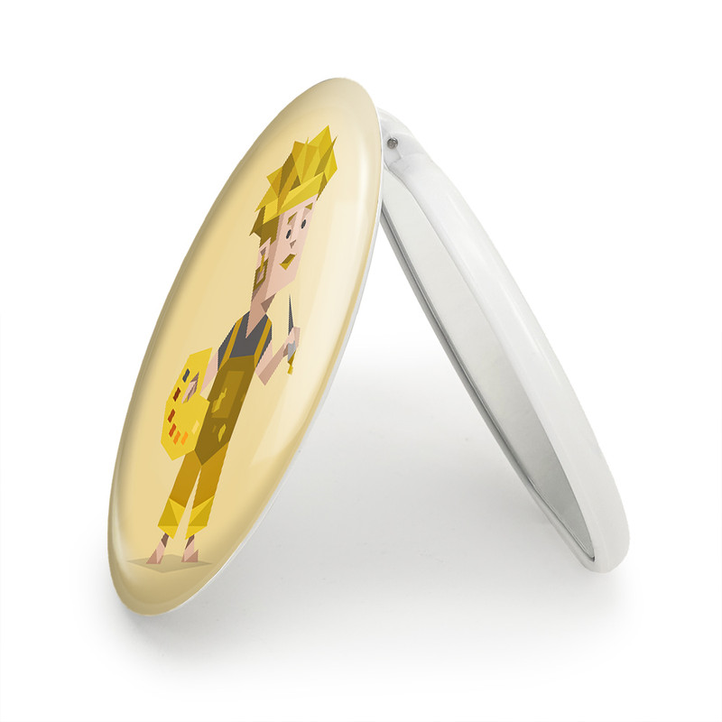 آینه جیبی خندالو طرح تایپ شخصیتی ماجراجو ISFP مدل تاشو کد 7714