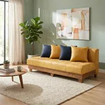 مبل سه نفره مدل ال کد 102-MR104-3/Y-GR-BR