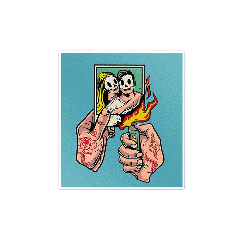 استیکر لپ تاپ ماسا دیزاین طرح love مدل STKA00361