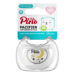 پستانک ارتودنسی پینو بیبی مدل ماه و ستاره مناسب 0 - 6 ماه