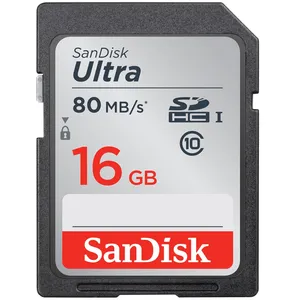 SanDisk Ultra UHS-I U1 Class 10 533X 80MBps SDHC - 16GB