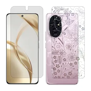 Glass Together model matte screen protector suitable for Honor 200 mobile phone with back cover sticker