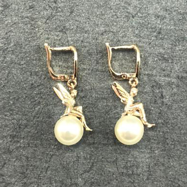 گوشواره طلا 18 عیار زنانه دوست خوب مدل dk482 - 4