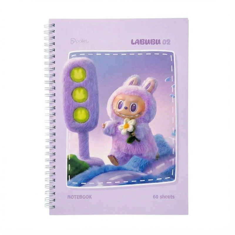 دفتر مشق 60 برگ پالت طرح فانتزی