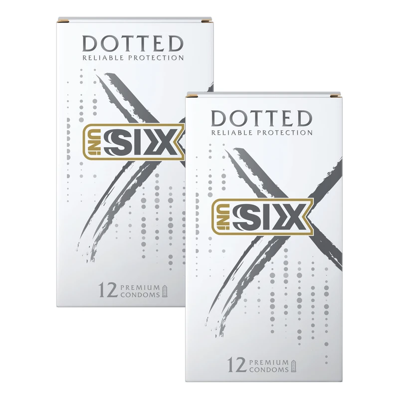  کاندوم سیکس مدل Dotted دو بسته 12 عددی
