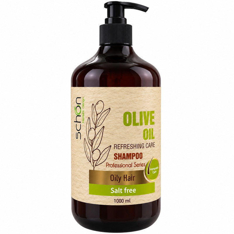 شامپو مو شون مدل Olive Oil مناسب برای موهای چرب حجم 1000 میلی‌لیتر