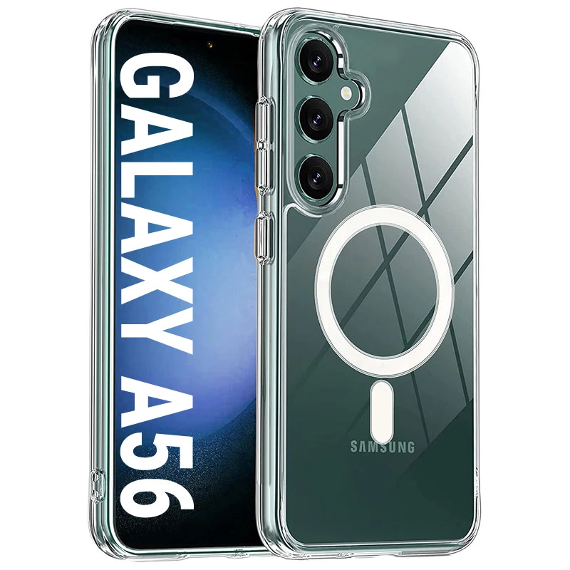 کاور مسیر مدل Clear Magnetic Magsafe مناسب برای گوشی موبایل سامسونگ Galaxy A56