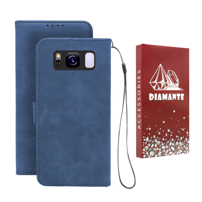 کیف کلاسوری دیامانته مدل Bandaviz Rd مناسب برای گوشی موبایل سامسونگ Galaxy S8 به همراه بند آویز