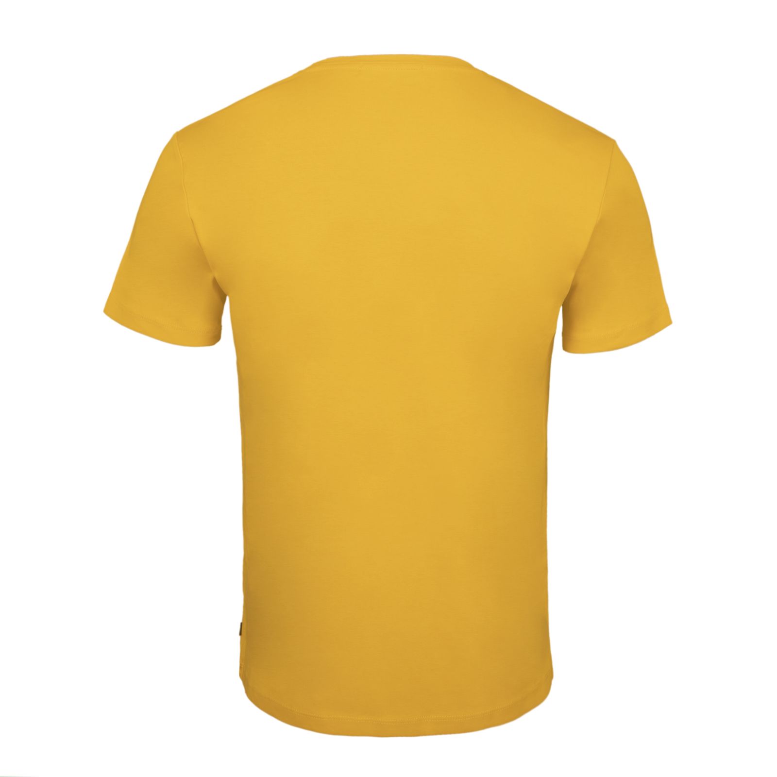 تی شرت آستین کوتاه مردانه الفردو مدل یقه گرد پنبه فانریپ 262013 رنگ زرد -  - 3