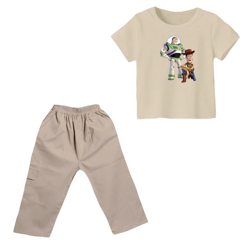 ست تی شرت و شلوارک پسرانه مدل داستان اسباب بازی کد ۸