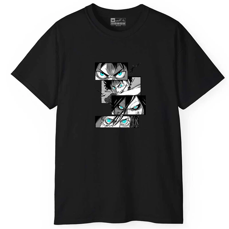 تی شرت آستین کوتاه مردانه پاد آفرین مدل اسپرت طرح انیمه کد 0922