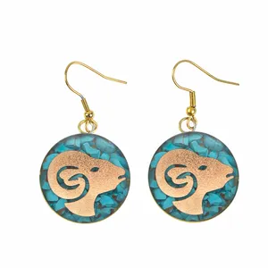 گوشواره طلا 24 عیار زنانه آلتین هنر طرح فروردین کد 100014F