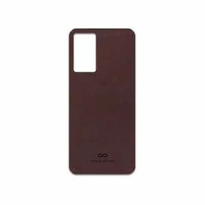 MAHOOT Matte-Dark-Brown-Leather Cover Sticker for Infinix Zero X
