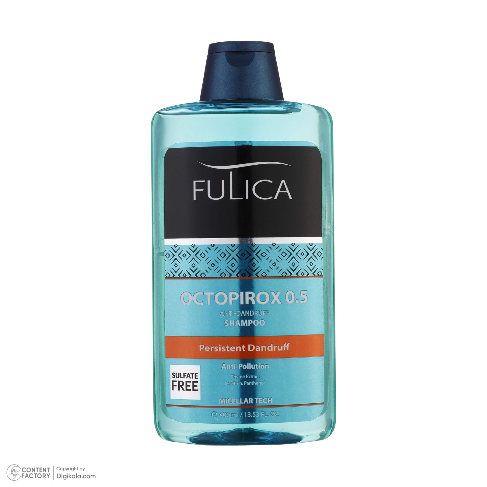 شامپو مو ضد شوره فولیکا مدل OCTOPIROX 0.5 مناسب موهای آسیب دیده حجم 400 میلی لیتر - - 3