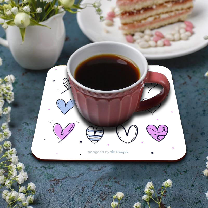 زیر لیوانی کاکتی طرح عاشقانه مدل mp37770