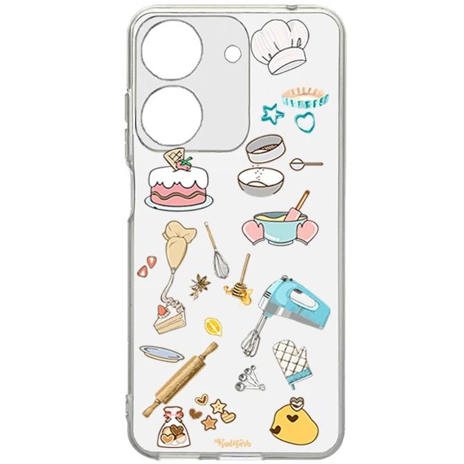 کاور طرح آشپزی مناسب برای گوشی موبایل شیائومی Poco C65 