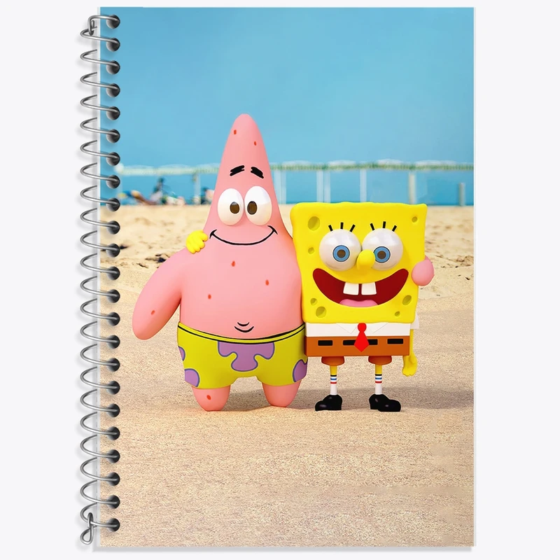 دفتر لغت 50 برگ خندالو طرح باب اسفنجی و پاتریک کد F304