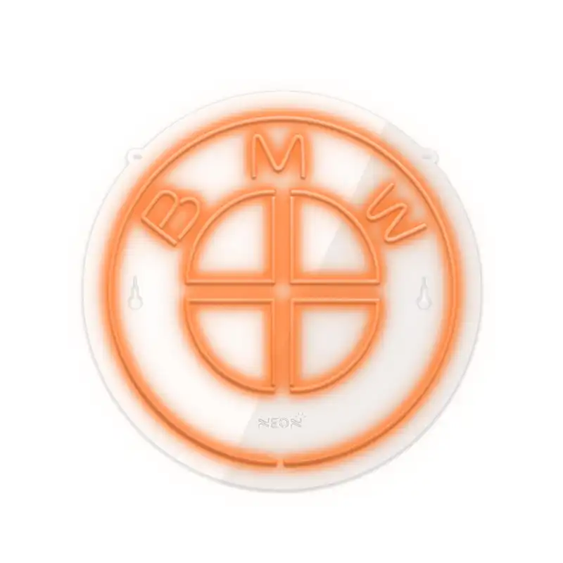 چراغ دیواری نئون دیزاین طرح Bmw_ORG