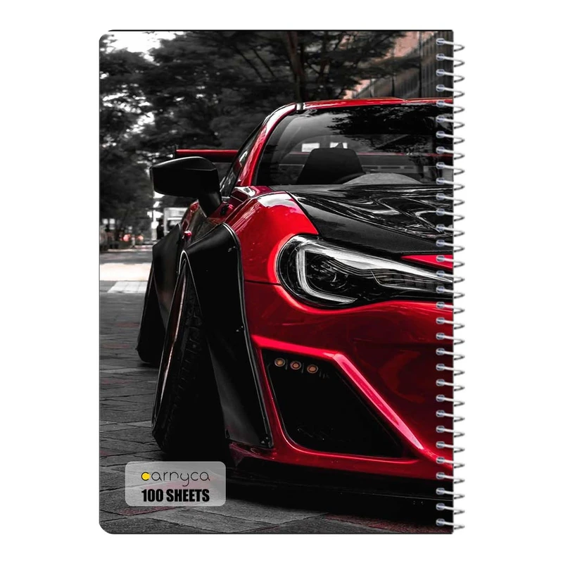 دفتر شطرنجی 100 برگ سیمی کارنیکا طرح تویوتا جی تی ۸۶ Toyota GT86 کد 19011