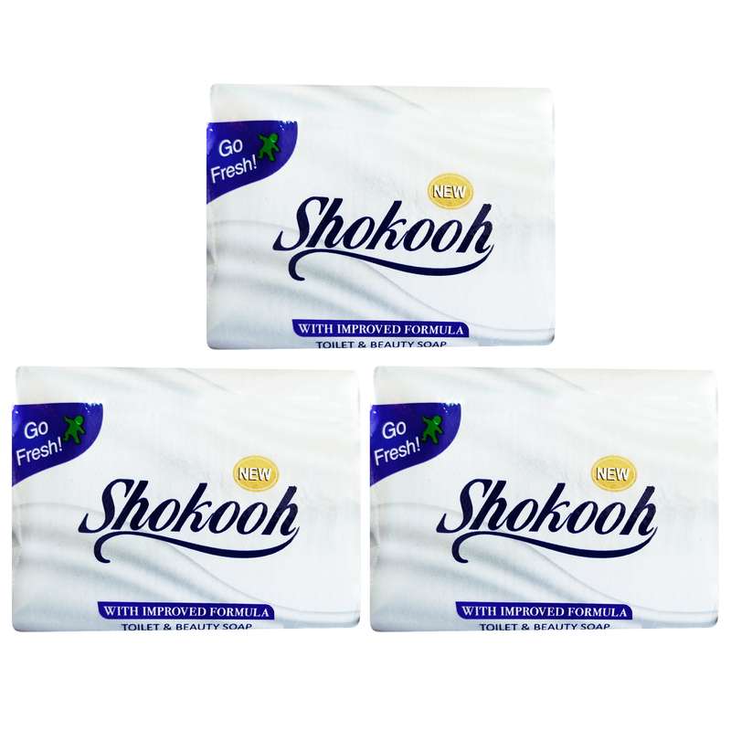 صابون شستشو شکوه مدل B12 وزن 90 گرم بسته 3 عددی