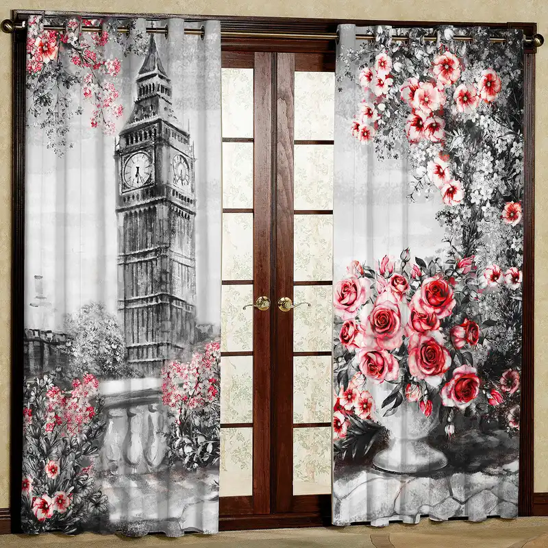 پرده مدل طرح دار مخمل پانچی کد 1007 سایز 140x280 سانتی متر