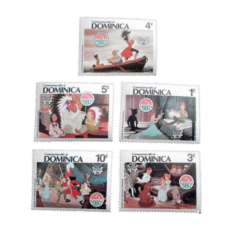 تمبر یادگاری مدل کارتون کدDS2376 مجموعه 5 عددی