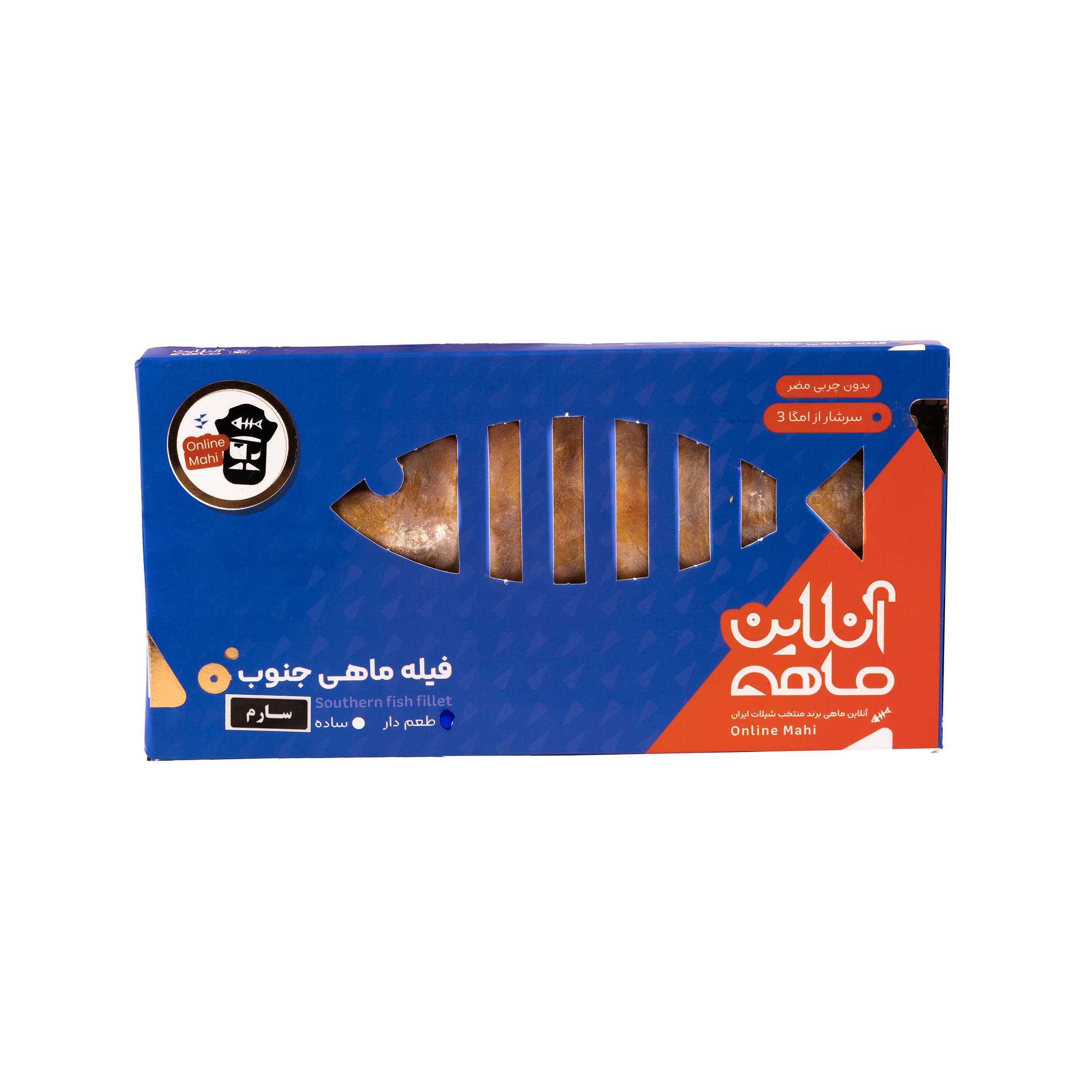 ماهی سارم فیله طعم دار منجمد آنلاین ماهی - 350 گرم