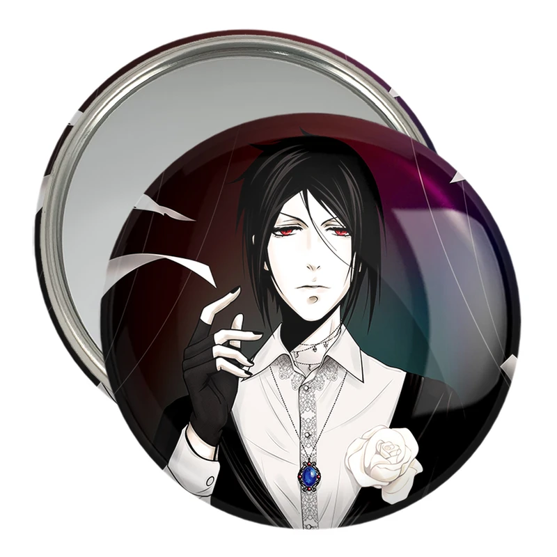 آینه جیبی خندالو مدل سباستین انیمه خادم سیاه Black Butler  کد 16307