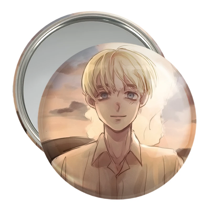 آینه جیبی خندالو مدل ارمین انیمه اتک آن تایتان Attack on Titan  کد 18606