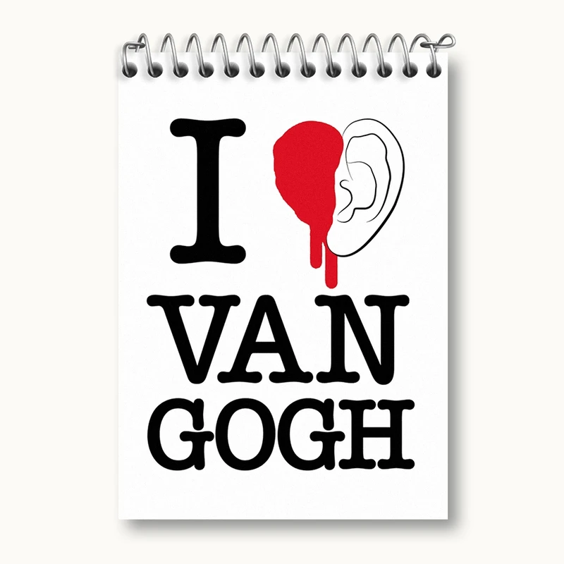 دفتر یادداشت 50 برگ خندالو مدل ونسان ونگوگ کد N1705