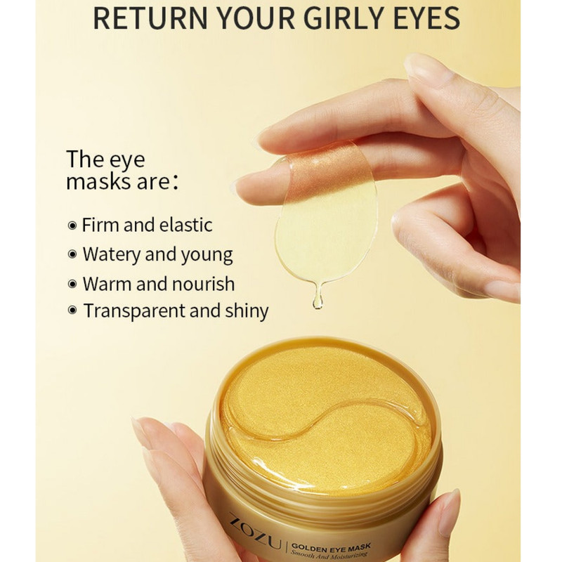 ماسک زیر چشم زوزو مدل طلا بسته 60 عددی