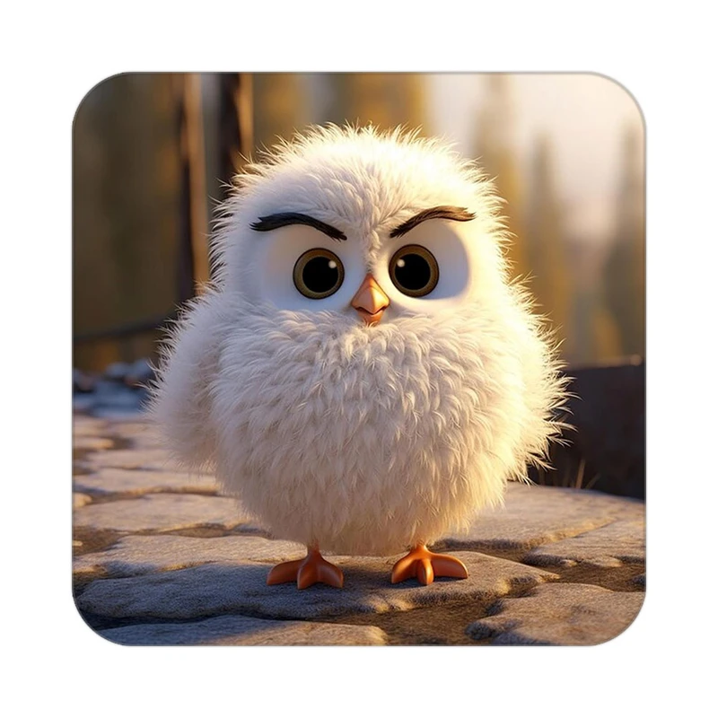 زیر لیوانی کاکتی طرح حیوانات کارتونی مدل mp28154