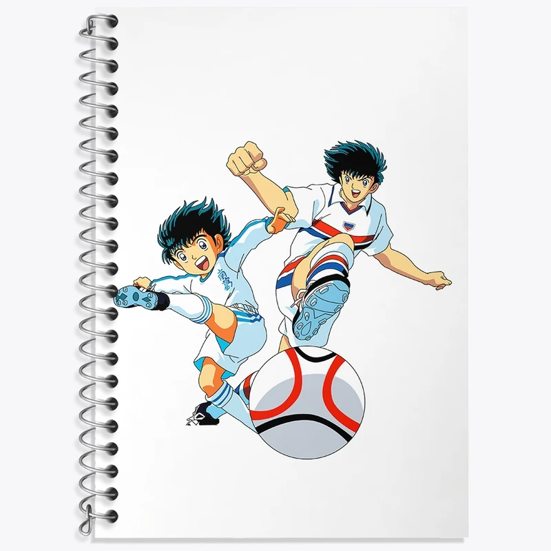 دفتر زبان 50 برگ خندالو مدل سه خط طرح سوباسا فوتبالیست ها کد 37065