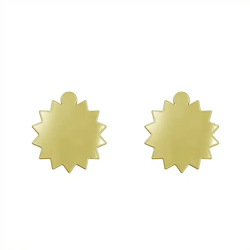 گوشواره طلا 18 عیار زنانه مدوپد مدل ستاره کد GA1-15600