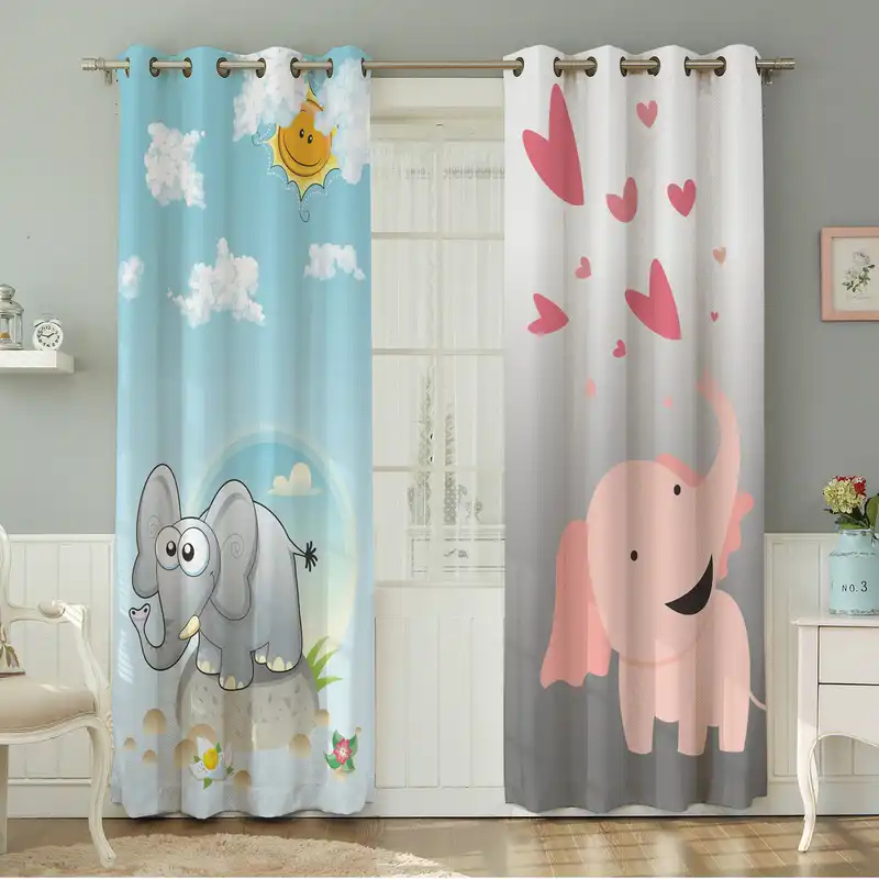 پرده نیروانا طرح کودک مدل هازان کد 4001 سایز 140×280 سانتی متر