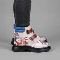 نیم بوت دخترانه دندی مدل dnd-vian01 طرح snowy